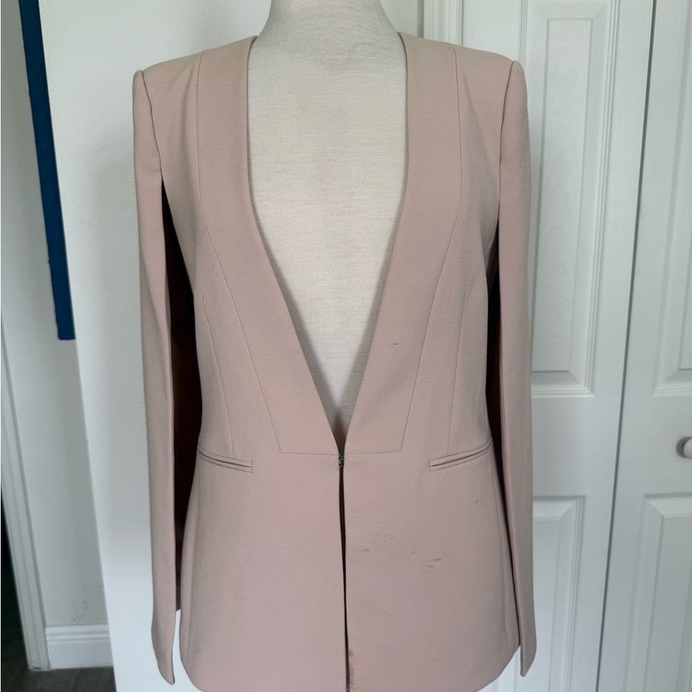 BCBGMaxAzria Pink Blazer Tailored Suit Jacket
